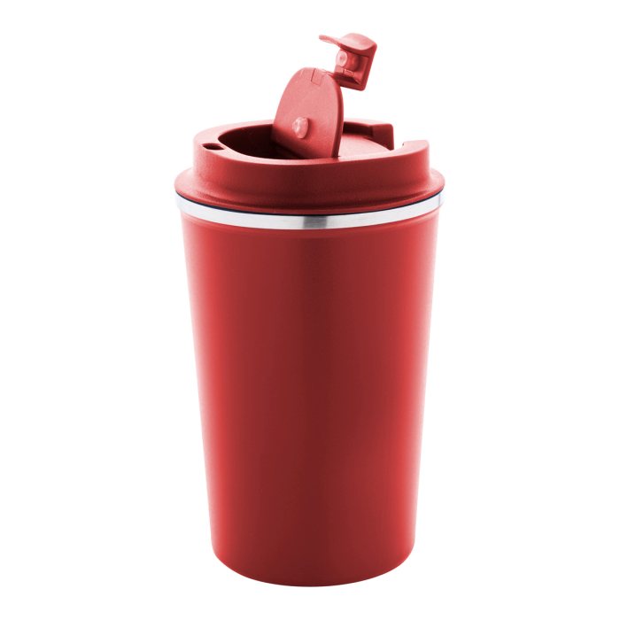 Reklámajándék | Catimor thermo pohár, piros, 350 ml